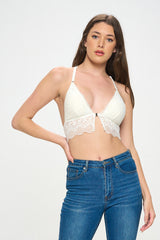 ANGELINE HOOK FRONT LACE BRALETTE