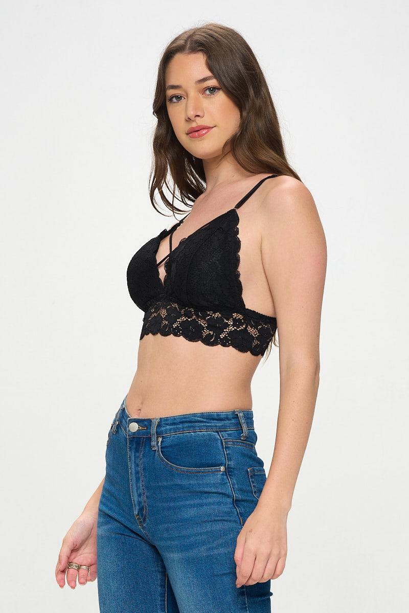 SOFIA STRAPPY LACE BRALETTE