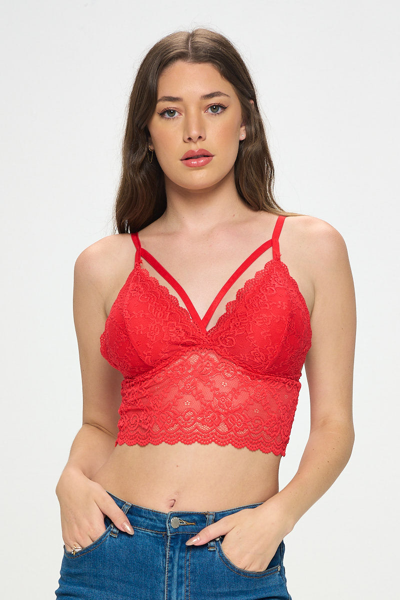 AVA STRAPPY FRONT MIDI BRALETTE