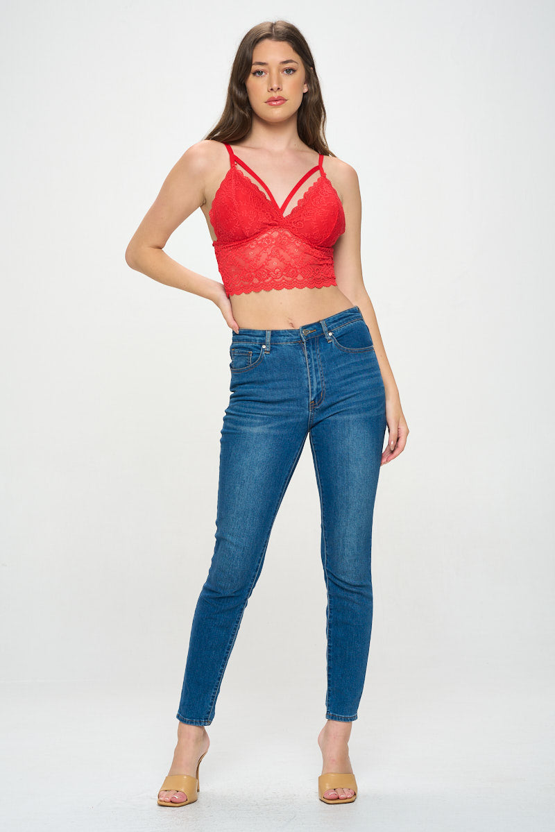 AVA STRAPPY FRONT MIDI BRALETTE