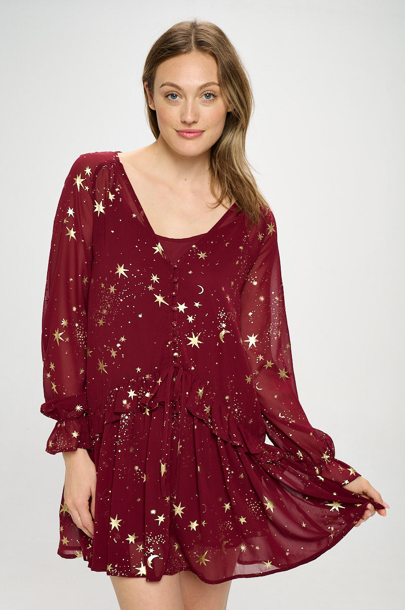 STAR PRINT DRESS