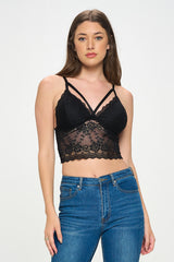 AVA STRAPPY FRONT MIDI BRALETTE