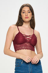 HEIDI CROSS FRONT MIDI BRALETTE