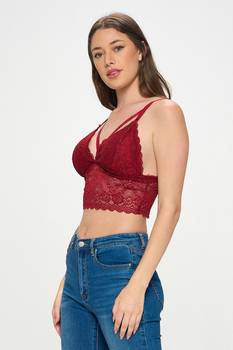 AVA STRAPPY FRONT MIDI BRALETTE