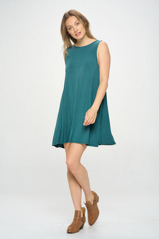 SLEEVELESS SWING DRESS