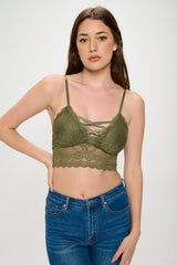 HEIDI CROSS FRONT MIDI BRALETTE