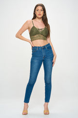 HEIDI CROSS FRONT MIDI BRALETTE