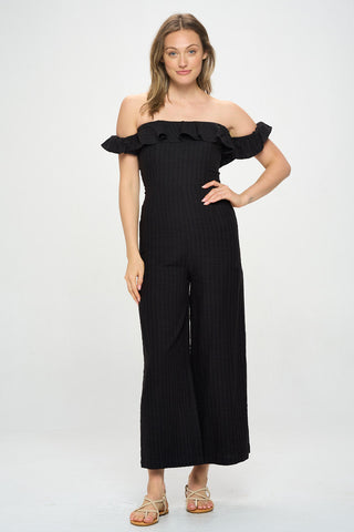 OFF SHOULDER JUMPSUIT