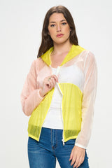 LASSO COLOR BLOCK WIND BREAKER