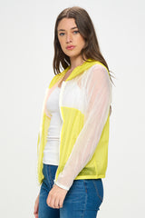 LASSO COLOR BLOCK WIND BREAKER