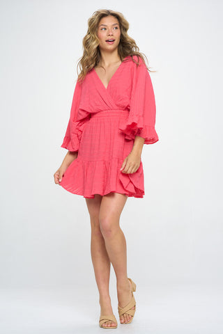 POPPY SURPLICE FRONT DRESS