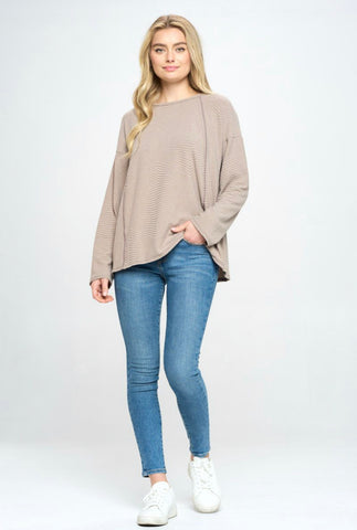 ROUND NECK LONG SLEEVE TOP