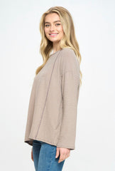 ROUND NECK LONG SLEEVE TOP