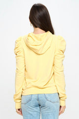 PUFF SLEEVE HOODIE