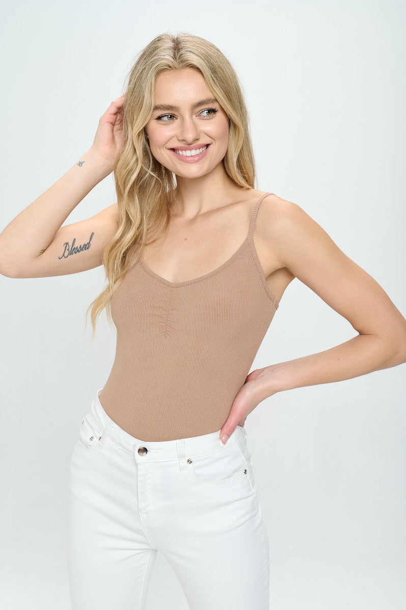 KNIT CAMI BODYSUIT