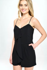 STRAPPY ROMPER WITH POCKETS