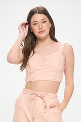 LINEN CROP TOP