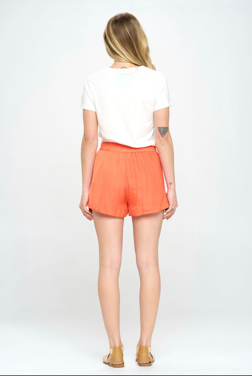 TIE OVERLAY SHORTS