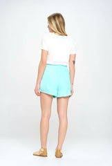 TIE OVERLAY SHORTS