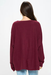 SOFT BRUSH KNIT PULLOVER