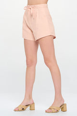 LINEN TIE WAIST SHORT